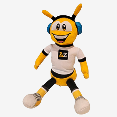 Pelúcia mascote da Plataforma AZ